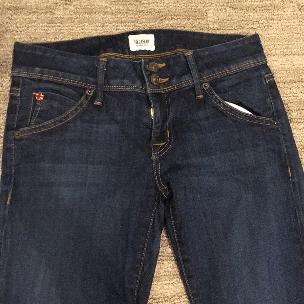 Hudson dark wash boot cut jeans